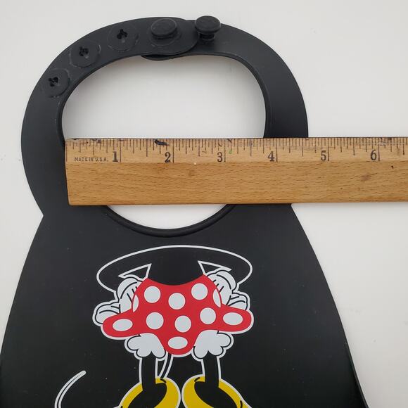 Mini Mouse‎ Bib With Crumb Catcher Adjustable Silicon Walt Disney World - Picture 9 of 10